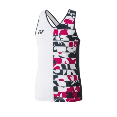 Yonex Badminton Tank Top V-Neck Tournament 2023 white Women